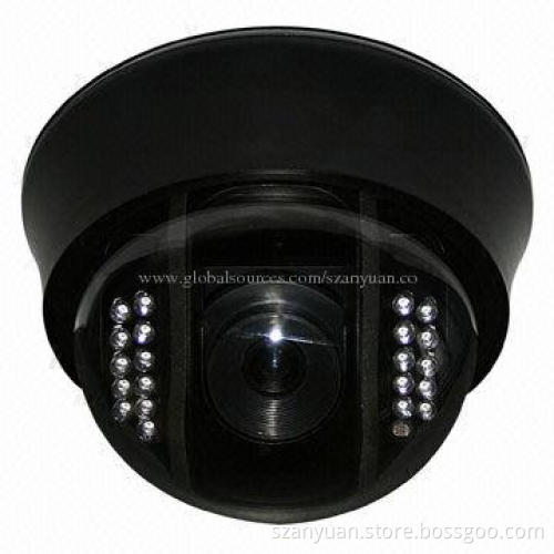 4.5-inch Plastic Dome Camera with 20m IR Night Vision and 1/3-inch Sony Super HAD CCD Sensor